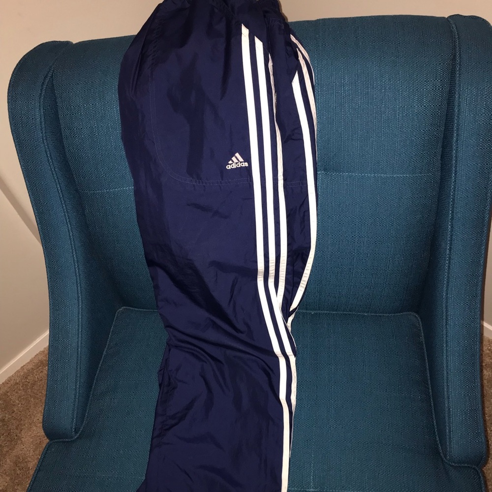 Navy Blue Adidas Track Pants